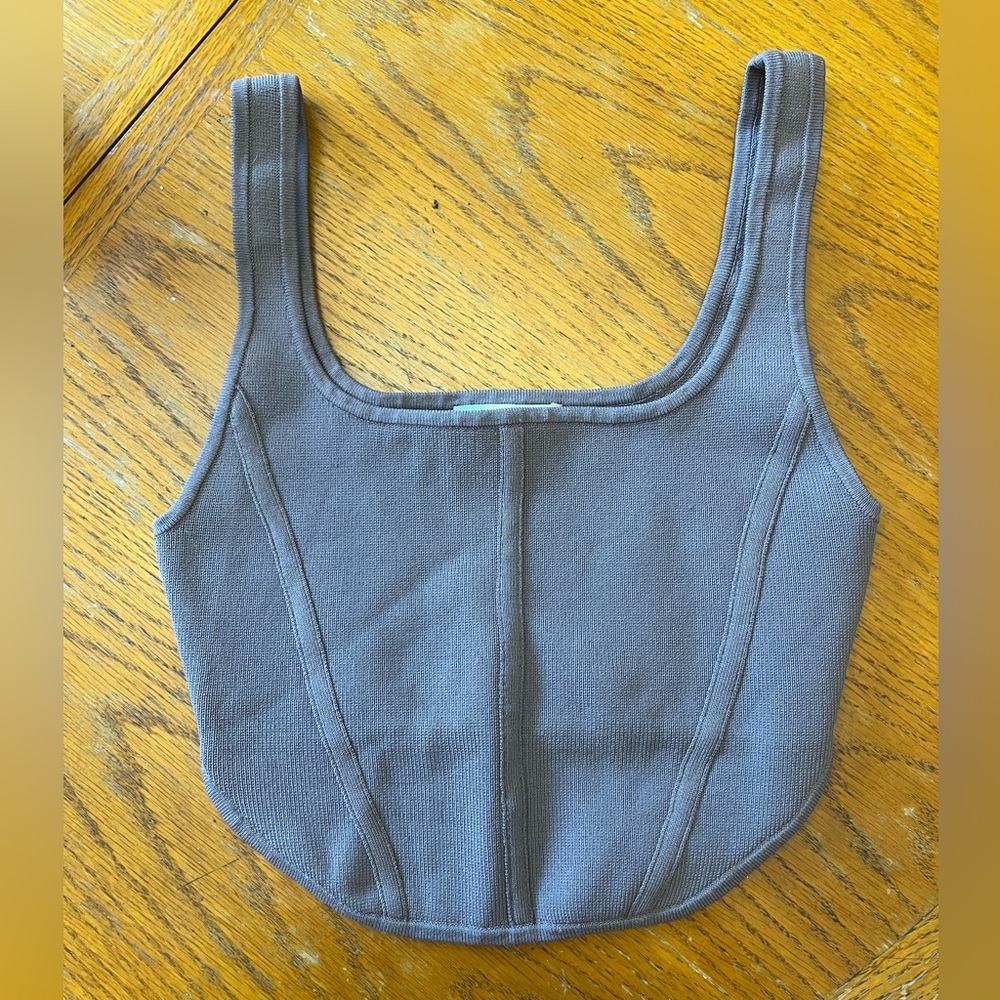 Aritzia Babaton Sculpt Knit Bustier Tank: Small